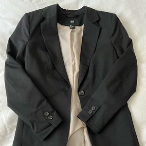 h&m black blazer, size 4